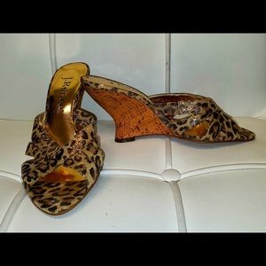 Cheetah print sandals